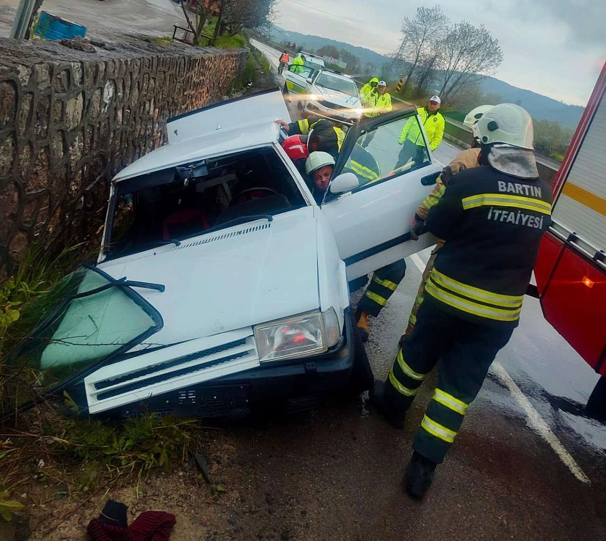 Bartın-&Ccedil;aycuma yolunda Trafik kazası