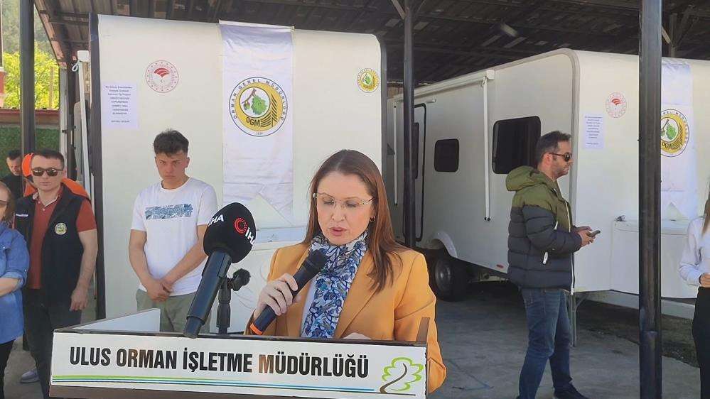 Bartın'da 5 orman işçisine karavan verildi