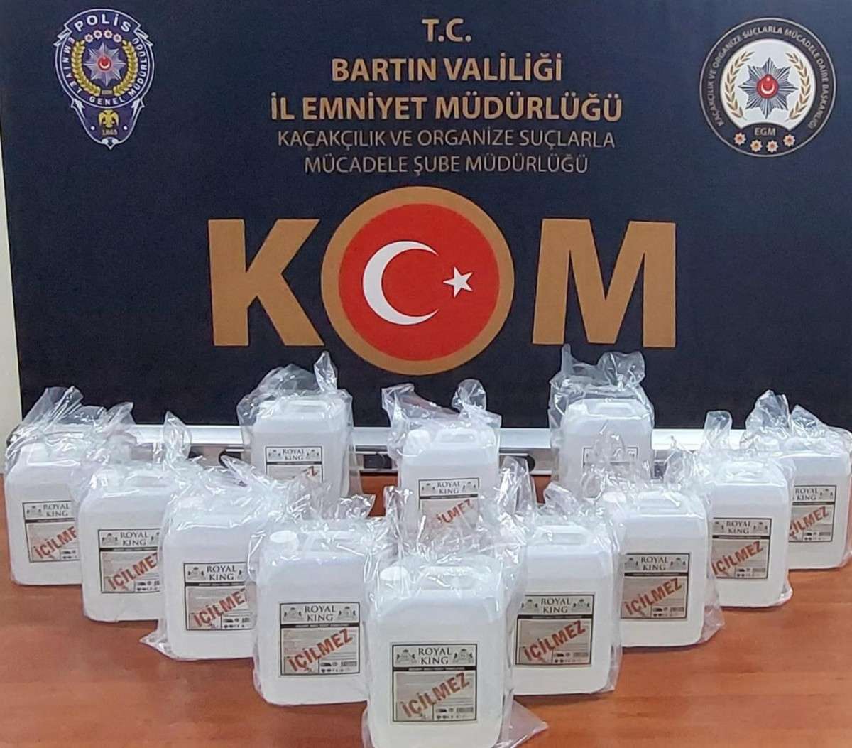 Bartın'da 60 litre etil alkolle yakalandı, bahanesi yılbaşına hazırlık oldu