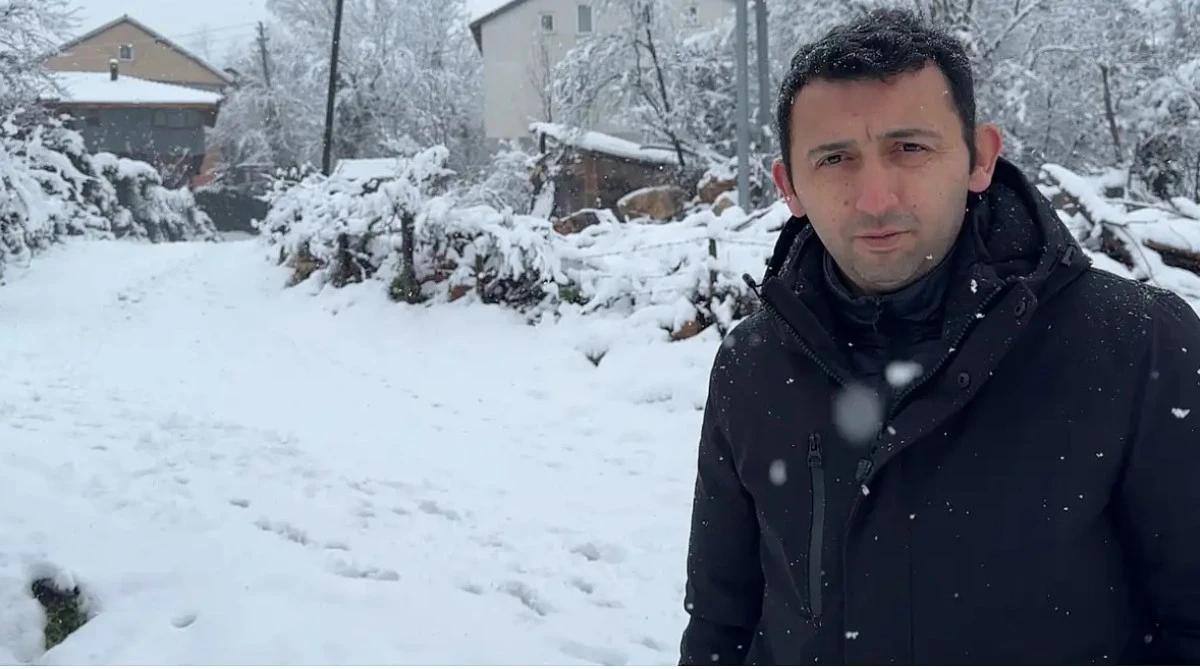 Bartın&rsquo;da y&uuml;kse yerlerde kar yağdı