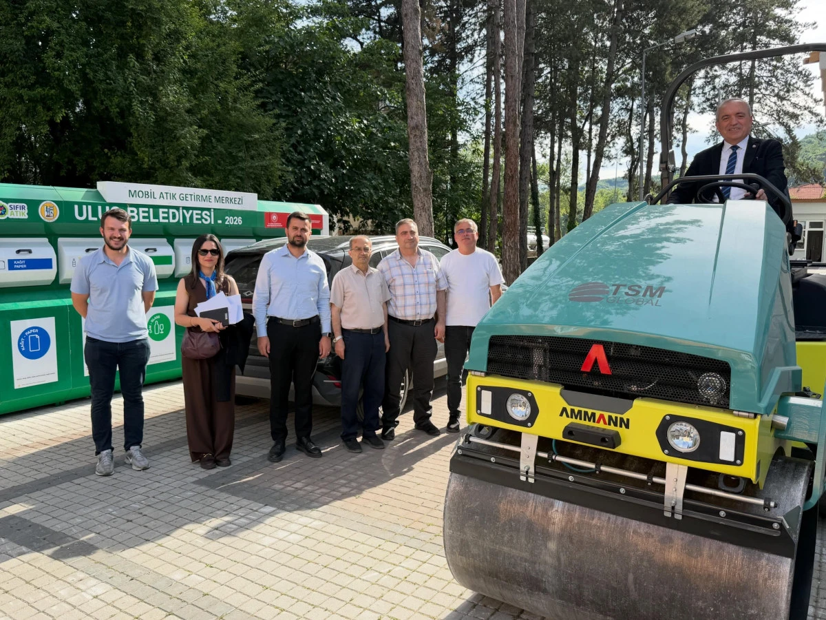 &Ccedil;evre, Şehircilik ve İklim Değişikliği Bakanlığı tarafından Ulus Belediyesi'ne hibe edilen silindir il&ccedil;eye ulaştı.