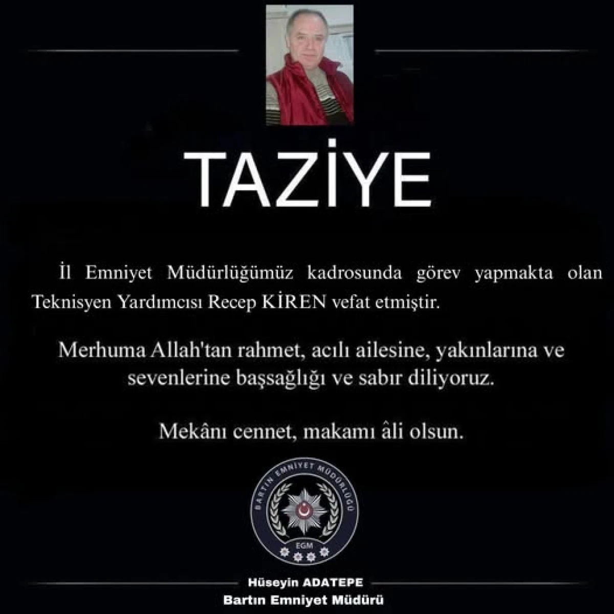 Emniyet personeli evinde &ouml;l&uuml; bulundu