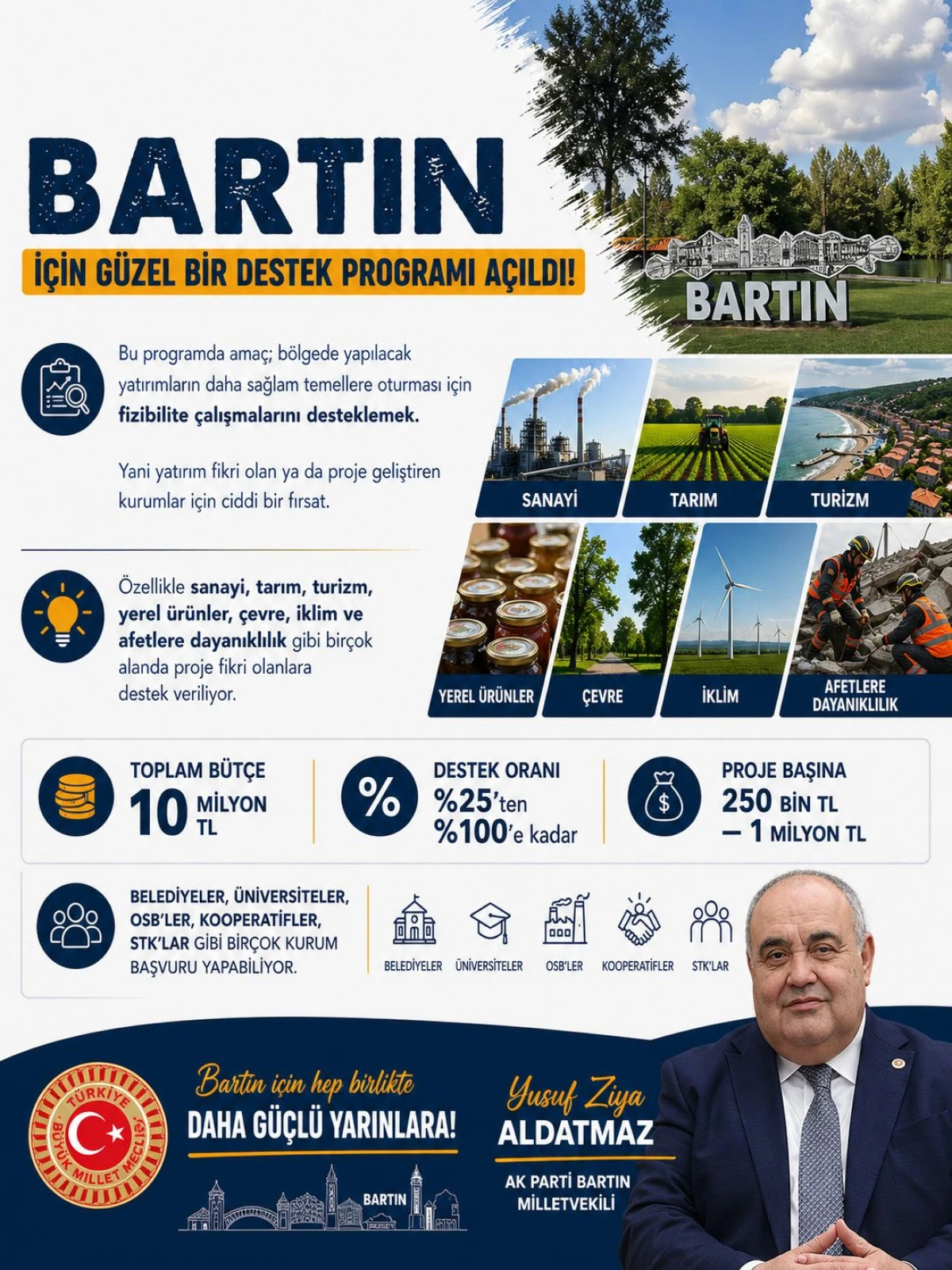 Milletvekili  Aldatmaz bir&ccedil;ok alanda projelere destek sağlanacağını a&ccedil;ıkladı