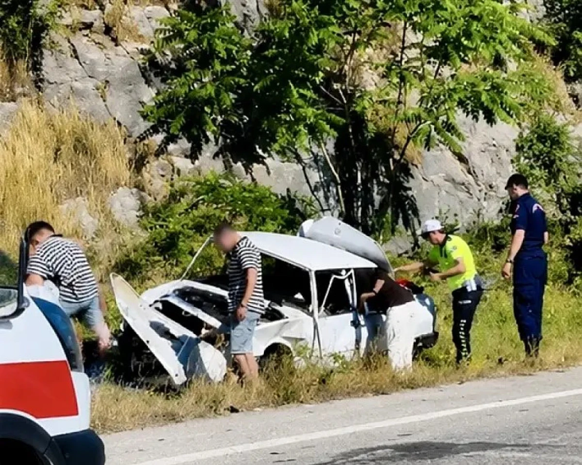 Otomobil şaranpole D&uuml;şt&uuml;, S&uuml;r&uuml;c&uuml; Yaralandı