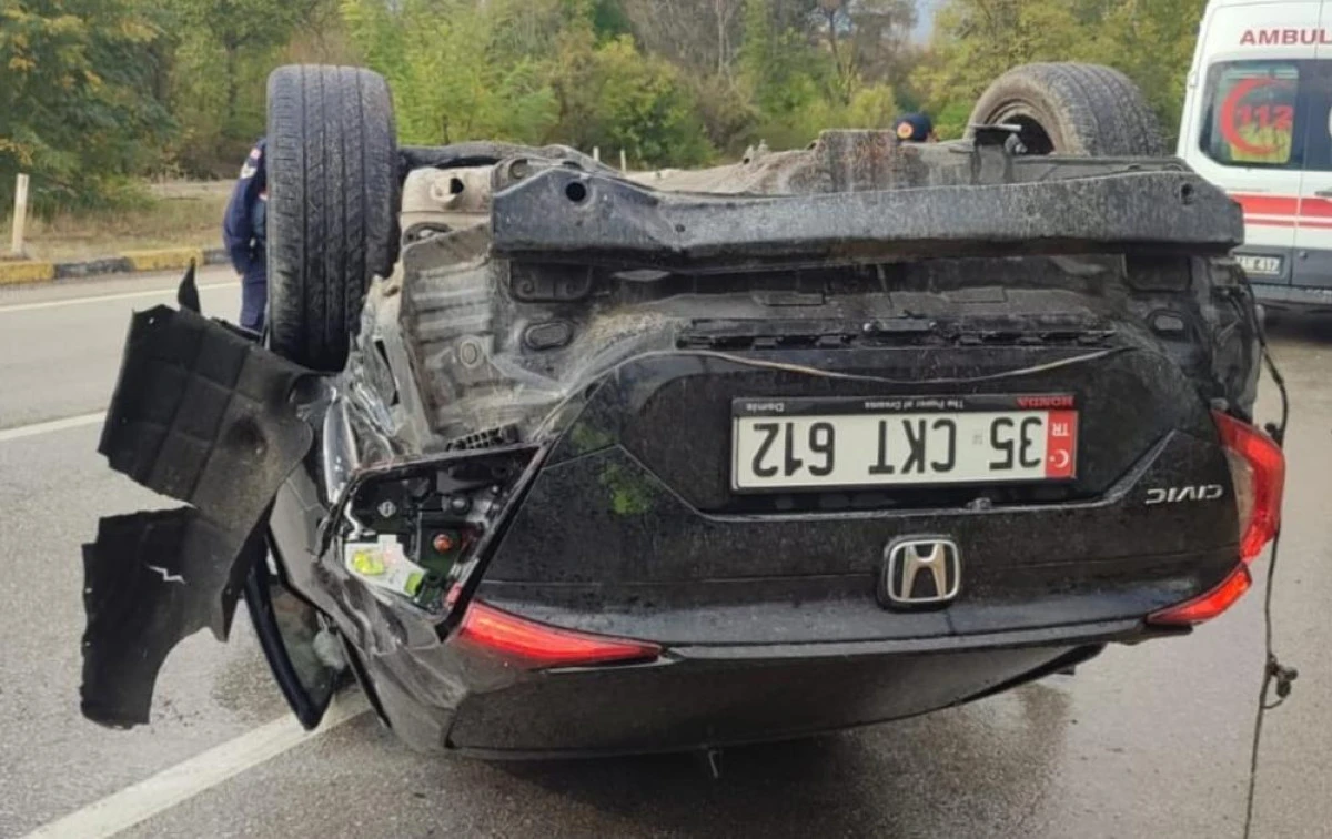 Otomobil takla attı: 1 yaralı