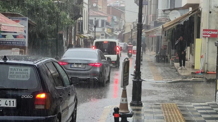 Bartın'da yağış etkiliyor