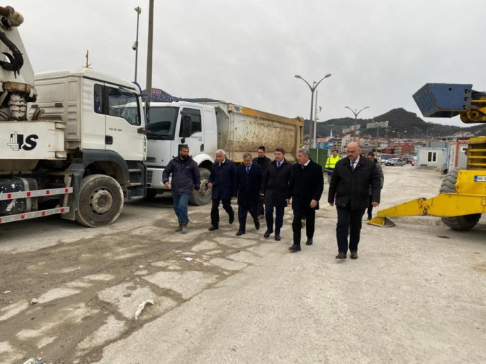 Amasra'da mendirek inşasında sona yaklaşıldı