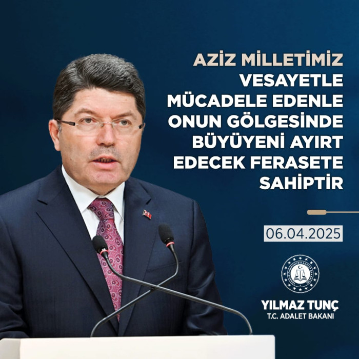 Bakanı Tunç: Milletimizin İradesine Tahammülsüzlüğün İtirafıdır